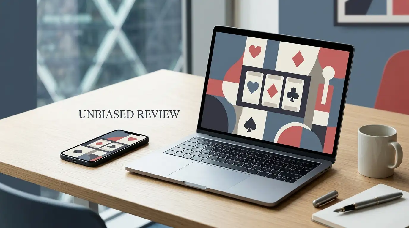 Illustration of a modern online casino interface with subtle UK context