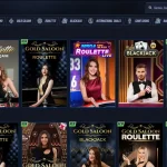 VegasHero live casino lobby showing current live-table categories