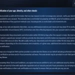 VegasHero verification terms showing KYC document requirements